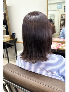 ヘアー ビジン(HAIR Bijin) 暗髪×ラベンダーグレージュ