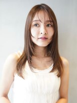 セミロング/レイヤーカット/顔まわりレイヤー