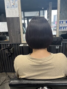アローズ 荒尾店(arose) 丸みショートコンパクトボブ+髪質改善縮毛矯正！