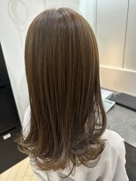 ユニ バイ マグ 長野店(Uni.by Mag)&nbsp;大人可愛い透明感ブリーチなしくすみカラーベージュ