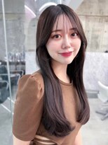 フィヴェント(Fivent)&nbsp;メルティカラー似合わせカットフェミニンロング韓国レイヤー