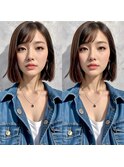 ナチュラルストレートボブ