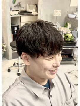 エッジ(EDGE) 大分メンズ刈り上げマッシュシャドウパーマスタイル