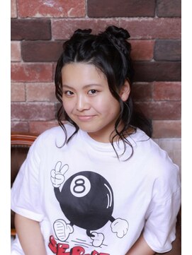 バポス ヘアサロン (BAPOS Hair Salon) オリエンタルキュートなハーフアップ