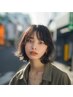 カット＋ブリーチなしアディクシーカラー（グレージュ）ゼロテクカラー
