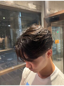 メンズココ メンズパーマ 韓国ヘア 日本橋店(MENS COCO) お客様スタイル韓流毛流れセンターパート