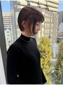 切りっぱなしミニボブ