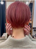 【SHARON原宿】サーモンピンク×くびれショート