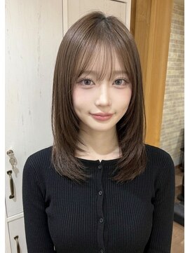 ヘアサロン ミロ(Hair Salon MIRO) ミディアムレイヤー×フォギーベージュ