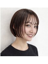 ウィールール 手稲店(WE RULE)&nbsp;丸みショートボブ×シースルーバング