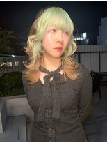 ヌル 神宮前店(Null)&nbsp;セクションカラー/ルーツカラー/ブリーチデザインカラー/ウルフ