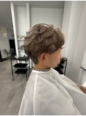 ミルクティーベージュ　エンドカラー