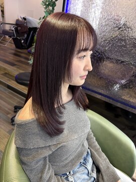 ヘアースパリゾート リアン 燕三条店(Lien) ラベンダーカシス×フェイスレイヤー