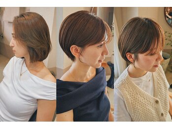 ソワ バイ ルシル(SOIE by Lucile)の写真/骨格や髪質を見極めた大人ナチュラルなショートヘア。飾りすぎない洗練されたシルエットで美しさを引き出す