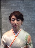 大人可愛い編み込みアレンジ キレイめセット 着物 和装 浴衣