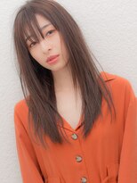 オアグッド(or good) ネイビーカラーワンレンクラシカルフェザーロング