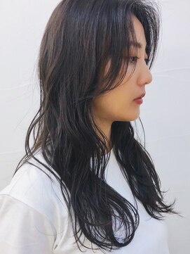 モロコ 神保町 小川町店(moloco) かきあげアンニュイウェーブロングマロンベージュ[神保町]