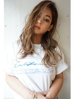 ヘアーワークス ヘルム 渋谷店(HAIR WORKS HELM)&nbsp;【HELM渋谷】外国人風ハイライトベージュ