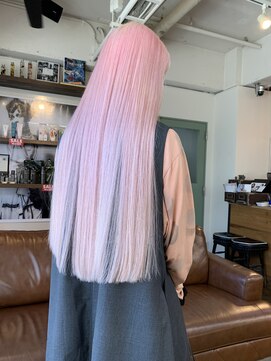 コレット ヘアー 大通(Colette hair) スーパーロング☆ハイトーン☆クリアピンク
