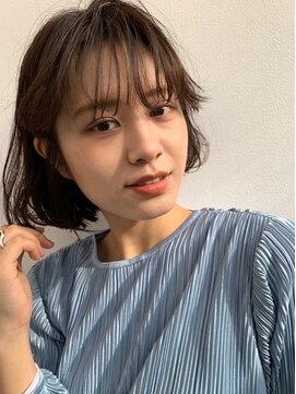 ローウェ 名駅(Louwe) ロングボブシースルーアッシュブラウン[名駅/名古屋駅前]