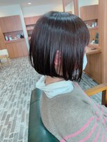 ビーチ ヘア メイク 綱島店(BEACH hair make)&nbsp;幼くなりすぎない☆ちょびっと長めの前下がりボブ/うる艶髪