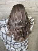ホワイトグレージュプラチナベージュグレイアッシュシースルー