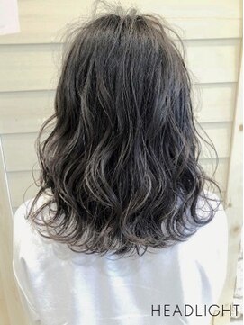 フラッグバイヘッドライト 愛知田原店(FLAG by HEADLIGHT) ハイライト×アッシュグレイ×デジタルパーマ