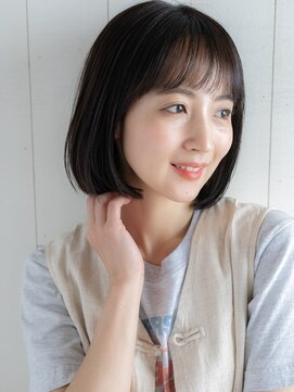 キャリコ(calico) 《calico》暗髪ボブ*切りっぱなしボブ*丸みボブ*