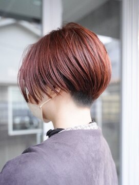 シャロン(SHARON) 【SHARON原宿】オレンジ×刈り上げショート