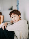 秋髪外国人マッシュショート☆
