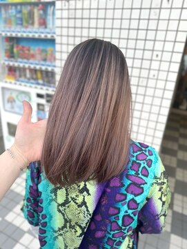 ヴィフ 大船(VIF) バレイヤージュ/ケアブリーチ/ダブルカラーショコラベージュ