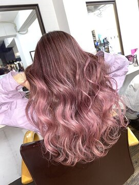 ユートピア(U topia) バレイヤージュ/ピンクカラー/ハイライト