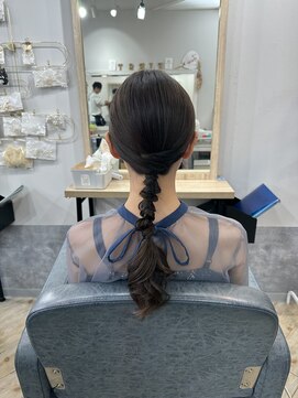 ファースト 祇園本店(first) 【ヘアセットサロンfrst】タイト編み下ろしスタイル♪