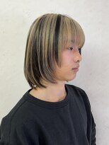 リア(Lia by KENJE)&nbsp;デザインカラー×ウルフカット♪