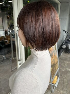 トクテ 吉祥寺(tokute) グレージュカラー/ボブウルフ/黒髪/ココアベージュ