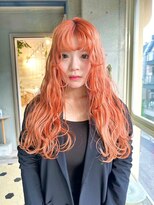 ヲタク(wotaku.)&nbsp;オレンジカラーハイトーンダブルカラーケアブリーチペールカラー