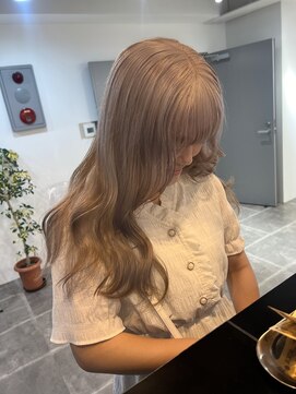 ペレ 栄店(PELE) 前髪/アンブレラカラー/こなれミディ/イメチェン/ウェーブパーマ