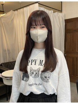 スイート ヘアデザイン(Suite HAIR DESIGN) 【顔周りカットSayaka】透明感カラー＊ラベンダー