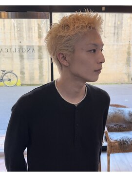 アンジェリカラボ 高田店(ANGELICA LABO) 【ANGELICA大和高田店 市川誠人】スパイキーショート×ブロンド