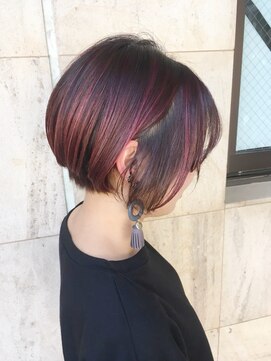 ランプ(Lamp) くびレイヤーグレーベージュニュアンスカラー白髪染め白髪ぼかし