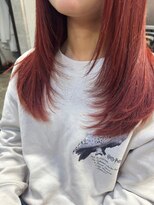 キャラ シャローネ 池袋(Chara Chalone)&nbsp;レッドカラー/ダブルカラー/レイヤー/暖色カラー/【たいし】