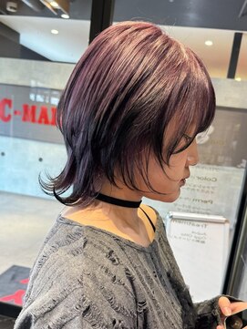 ニューヨークニューヨーク テラッソ姫路店(NYNY) ミディアムウルフヘア・エンドカラー・顔まわり