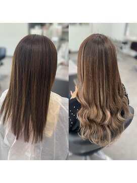 ガルボヘアー 桟橋店(garbo hair) プルシールエクステハイライトエクステ高知美容院