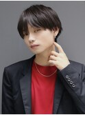 ラウンドマッシュショート毛流れシースルーバング渋谷