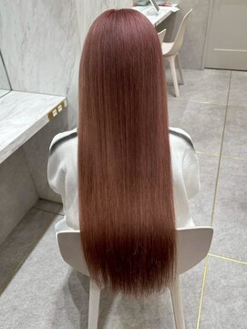 ロール 博多(Role) ブリーチなしチェリーブラウン髪質改善イルミナカラー韓国/博多