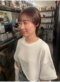 透明感ブラウンとショートウルフ