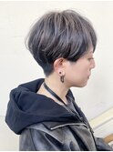 【morio成増 セリザワ】刈り上げショート ブリーチ グレージュ