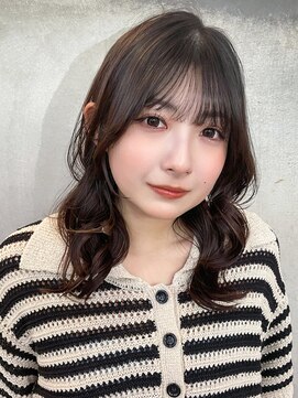 アルバム 新宿(ALBUM SHINJUKU) ロング前髪カット韓国ヘアおくれ毛_F20624