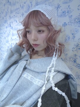 シキ 渋谷(siki) ハイトーン/ブリーチ/レイヤーカット/ピンクベージュ/渋谷/原宿