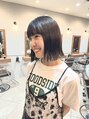 クラン 横浜(Clanc)&nbsp;地毛風カラーにぱつっとボブ◎